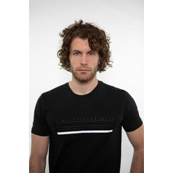 Side Effect T-shirt μπλουζακι με αναγλυφη σταμπα σε μαυρο και γκρι χρωμα - SIDE EFFECT