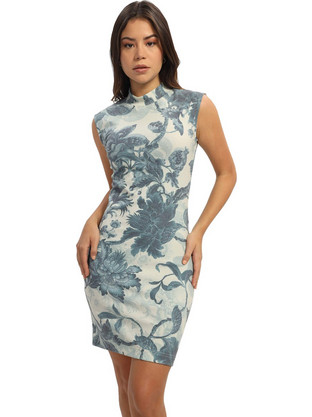 Guess Midi Φόρεμα Floral W3RK64KBKW0-P7DO