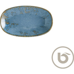 Δίσκος Οβάλ πορσελάνης 24x14cm Sky Snell Reactive Glaze BONNA - Σετ 12 c450765