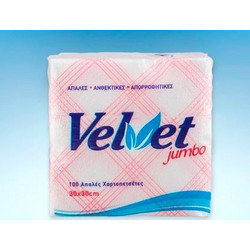 ΧΑΡΤΟΠΕΤΣΕΤΑ VELVET ΚΑΡΩ ΚΟΚΚΙΝΗ 33 X 33εκ. 70ΦΥΛΛΩΝ - PAPERS GOLD