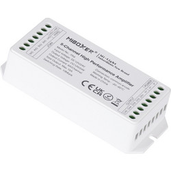 GLOBOSTAR(R) 71429 MiBOXER PA5 AURORA RGB+CCT Ενισχυτής Ισχύος + Σήματος Υψηλής Ταχύτητας 5CH DC 12-24V 15A 360W Max IP20 - M11.5xΠ4.8xΥ2.7cm