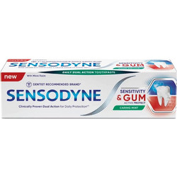Sensodyne Sensitivity Gums Caring Mint Οδοντόκρεμα για Ευαίσθητα Δόντια κατά της Ουλίτιδας 75ml