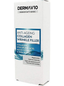 Derma V10 Innovations Collagen Wrinkle Filler Ενυδατικό Serum Προσώπου με Κολλαγόνο 15ml