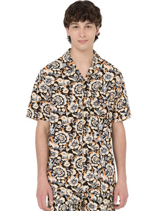 Dickies Roseburg Ανδρικό Πουκάμισο Βαμβακερό Εμπριμέ Κοντομάνικο Φαρδιά Γραμμή Πολύχρωμο DK0A4YBO-F36