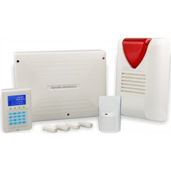 Olympia Electronics BS-468/KIT Ενσύρματο Σύστημα Συναγερμού με 1 Ανιχνευτή Κίνησης, Αισθητήρα Πόρτας, 1 Σειρήνα, Κέντρο, Πληκτρολόγιο (Ενσύρματο)