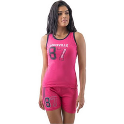 FMS Σετ Γυναικείες Πιτζάμες Καλοκαιρινές Φούξια FWN-5619-008