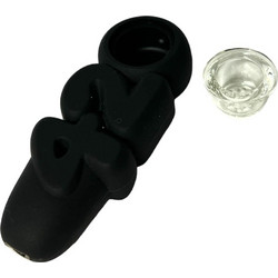 420 Silicone Pipe 10cm Μαυρο