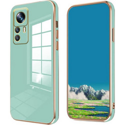 Bodycell Gold Plated - Θήκη Σιλικόνης Xiaomi 12T / 12T Pro - Mint Green (5206015069802)