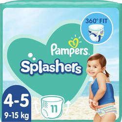 Pampers Splashers Πάνες Μαγιό No4-5 9-15kg 11τμχ
