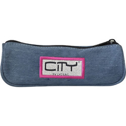 City Eclair Flashy Silver Κασετίνα Μπλε 42299