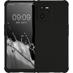 KWmobile Θήκη Σιλικόνης Realme Narzo 50A Prime με Πλαίσιο Κάμερας και TPU Bumper - Black Matte (59925.47)