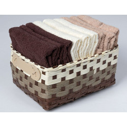 Σετ λαβέτες 9 τεμάχια (30cm x 30cm) καφέ 6978000004328 silkfashion - 0.30x0.30