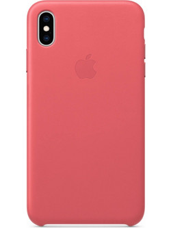 Apple Leather Case Peony Pink (iPhone XS Max)