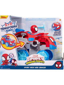 Jazwares Spidey & His Amazing Friends Όχημα-Ρομπότ με Φιγούρα Φιγούρα Δράσης για 3+ Ετών JWS00167