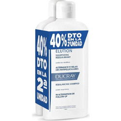 Ducray Elution Rebalancing Anti-Dandruff Σαμπουάν 2x400ml