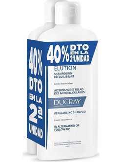 Ducray Elution Rebalancing Anti-Dandruff Σαμπουάν 2x400ml