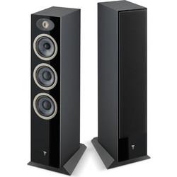 Focal Theva No2 Ζεύγος Ηχείων Hi-Fi Δαπέδου 200W 3 Δρόμων Black Gloss