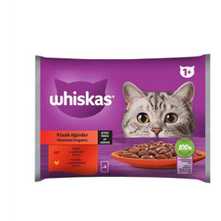 Whiskas Adult with Beef & Chicken in Jelly 4x85gr