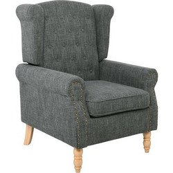 Woodwell Μπερζέρα Γκρι Rosy Ε7118,2