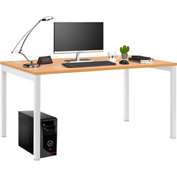 Γραφείο Column Beech (Λευκός Σκελετός) 160x80 cm