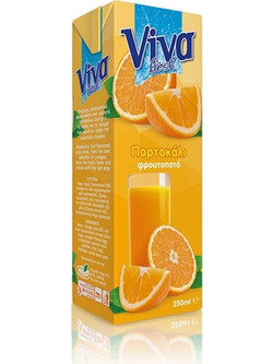 ΧΥΜΟΣ VIVA ΠΟΡΤΟΚΑΛΙ ΦΡΟΥΤΟΠΟΤΟ 250ml