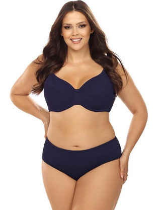 Lorin Bikini Set με Ενίσχυση Ψηλόμεσο Navy Μπλε L-3112
