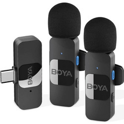 BOYA BY-V20 Σετ 2 Μικρόφωνα Πέτου USB-C