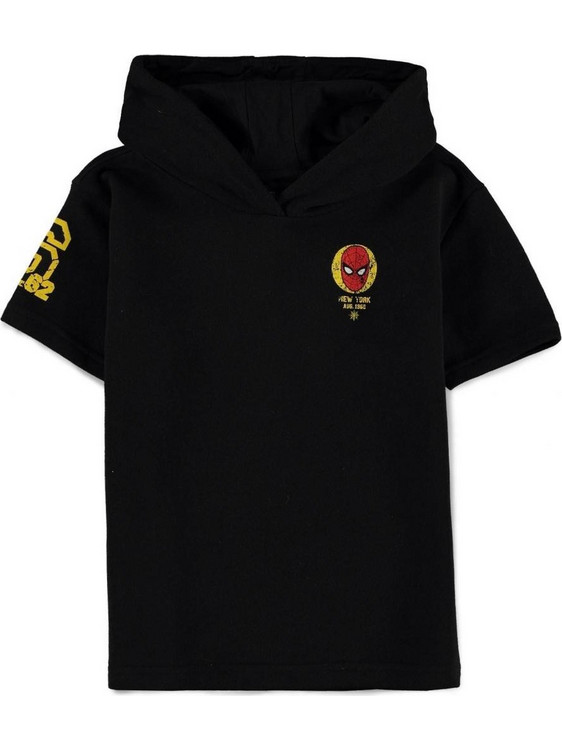 SPIDERMAN - Short Sleeved Kids Hoodie (158/164)