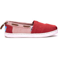 Toms Bimini Red Burlap Stripe 10007544