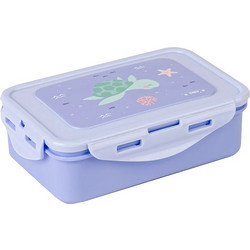 Saro Sea Friends Πλαστικό Παιδικό Δοχείο Φαγητού Λιλά 550ml