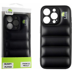 Lime Θηκη Iphone 13 Pro 6.1'' Bumpy Puffer Tpu Full Camera Protection BLACK