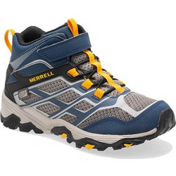Merrell Moab FST MID Παιδικά Μποτάκια Χιονιού Navy Μπλε Αδιάβροχα με Σκρατς MR260890