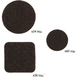 Αυτοκόλλητα Τσοχάκια Επίπλων (Σετ 120τμχ) F-V Felt Pad 133320