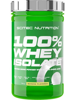 Scitec Nutrition 100% Whey Isolate Banana Πρωτεΐνη Ορού Γάλακτος Γράμμωσης Χωρίς Γλουτένη 700gr