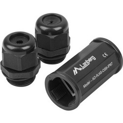 Lanberg RJ45 inline coupler IP67 cat 6 FTP