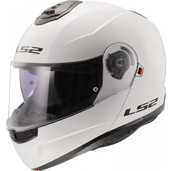 LS2 FF908 Strobe II Solid White Κράνος Μηχανής Flip-Up 1580gr