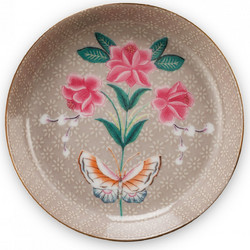 PIP STUDIO ΠΟΡΣΕΛΑΝΙΝΟ ΣΟΥΒΕΡ ΠΙΑΤΑΚΙ BLUSHING BIRDS KHAKI 9cm