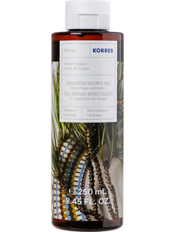 Korres Forest Cedar Renewing Αφρόλουτρο σε Gel 250ml