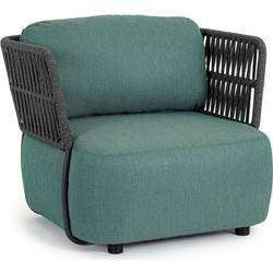 Kare Design Palmer Πολυθρόνα Κήπου Αλουμινίου Γκρι 0663508
