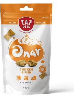 Taf Pets Onar Cat Snack Chicken & Fish 60gr