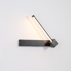 Φωτιστικό Τοίχου Led 6W 3000K Μαύρο 30x9x5cm
