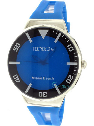 Tecnochic Ανδρικό Ρολόι με Μπλε Καουτσούκ Λουράκι 2423M01