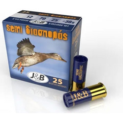 J&B Semi Φυσίγγια Διασποράς 12Cal 70mm 38gr 25τμχ