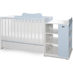 Lorelli Multi Πολυμορφική Κούνια για Στρώμα 60x120cm White Baby Blue 10150570039A