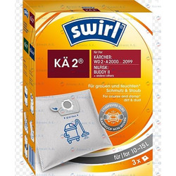Swirl KAE 2 Σακούλες Σκούπας 3τμχ Συμβατές με Σκούπα Karcher / Nilfisk