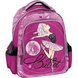 Graffiti Ballerina Σχολική Τσάντα Πλάτης Νηπιαγωγείου Ροζ 231292