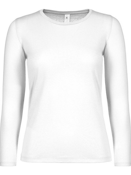 Γυναικείο μακρυμάνικο T- Shirt B & C TW06T White
