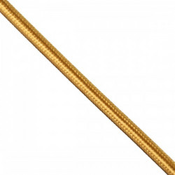 GLOBOSTAR(R) BRAIDEN 77608 Υφασμάτινο Καλώδιο 2 x 0.75mm IP20 - Χρυσό - Μ100 x Π0.6 x Υ0.6cm