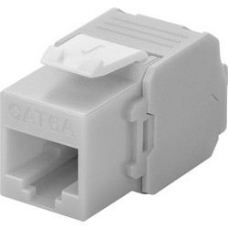GOOBAY Keystone module RJ45 CAT 6A 90693 UTP σε γκρι χρώμα - 90693