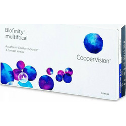 Cooper Vision Biofinity Multifocal Μηνιαίοι Φακοί Επαφής Πολυεστιακοί Σιλικόνης Υδρογέλης 3τμχ